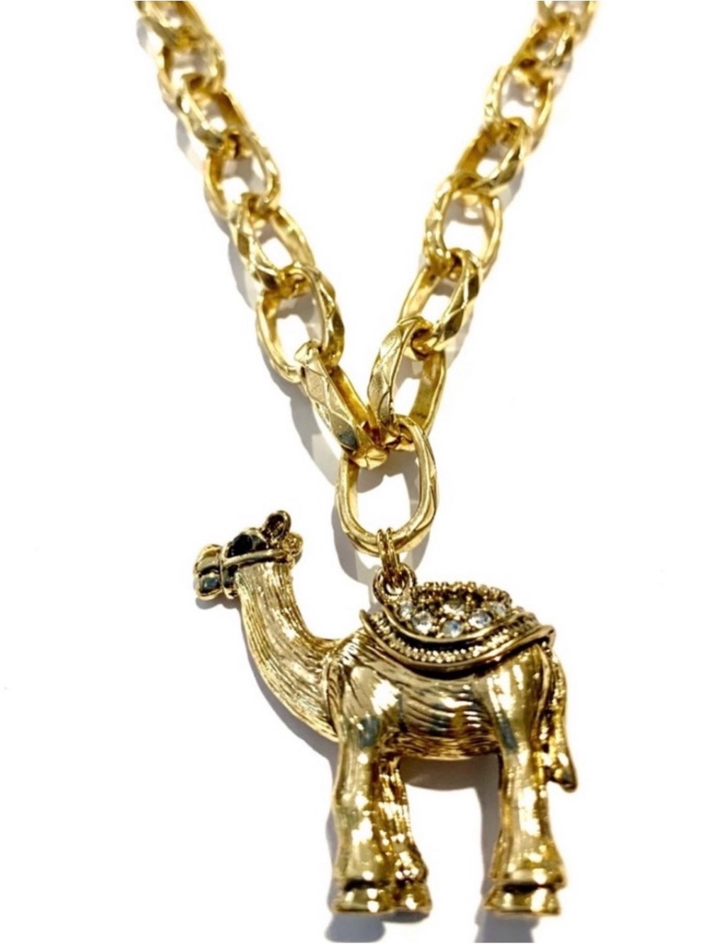 Bohemian Gold camel Necklace - Picture 2 of 2
